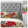 Valentina Ramos Harmonia Floral Pillow Sham (Standard) Red 1 Pc - Deny Designs
