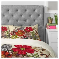 Valentina Ramos Harmonia Floral Pillow Sham (Standard) Red 1 Pc - Deny Designs