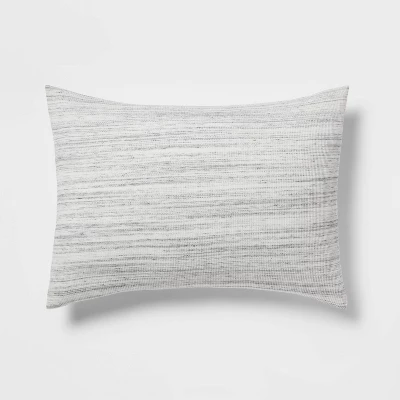 Space-Dyed Waffle Comforter Bedding Set Gray - Threshold™ - Image 4